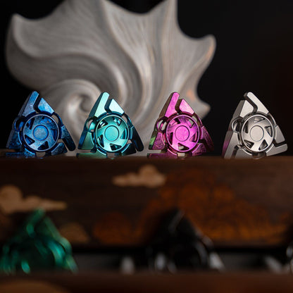 Fidget Slider – DP EDC Rift | Stainless Steel Titanium Zirconium Crystal EDC Push Slider