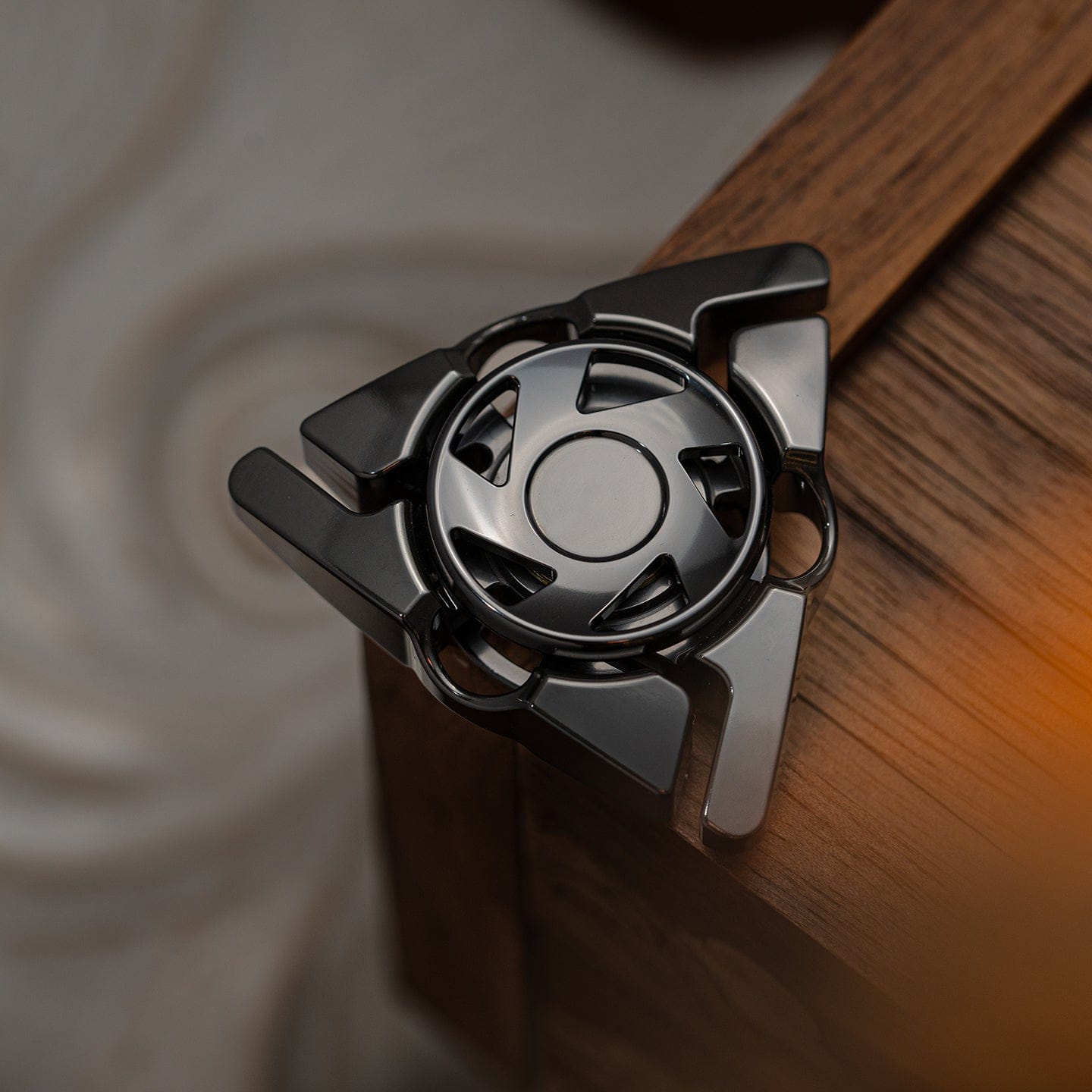 Fidget Slider – DP EDC Rift | Stainless Steel Titanium Zirconium Crystal EDC Push Slider