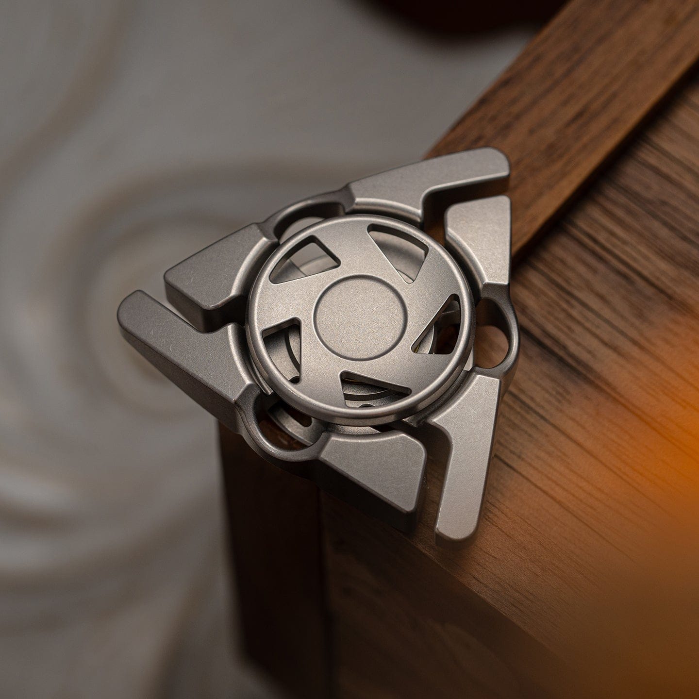 Fidget Slider – DP EDC Rift | Stainless Steel Titanium Zirconium Crystal EDC Push Slider