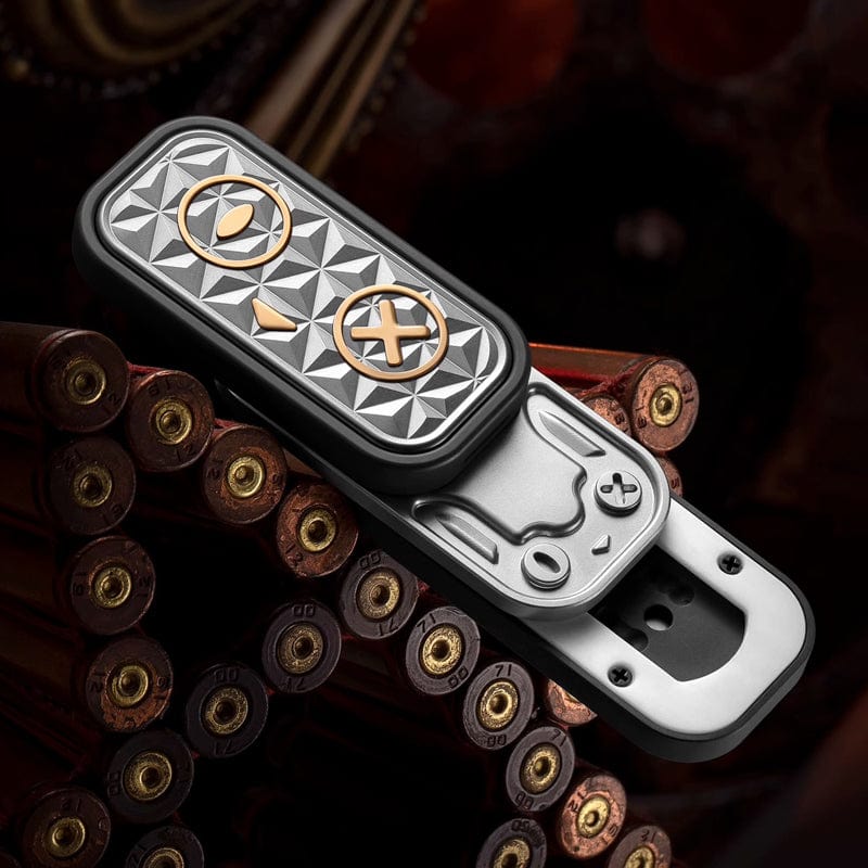 Push Slider EDC – EA EDC Schrödinger's Cat | Titanium Ultem PEI Cupronickel Mokuti Tactile Slider