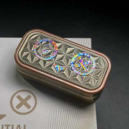 Push Slider EDC – EA EDC Schrödinger's Cat | Titanium Ultem PEI Cupronickel Mokuti Tactile Slider