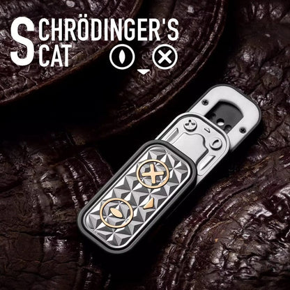 Push Slider EDC – EA EDC Schrödinger's Cat | Titanium Ultem PEI Cupronickel Mokuti Tactile Slider