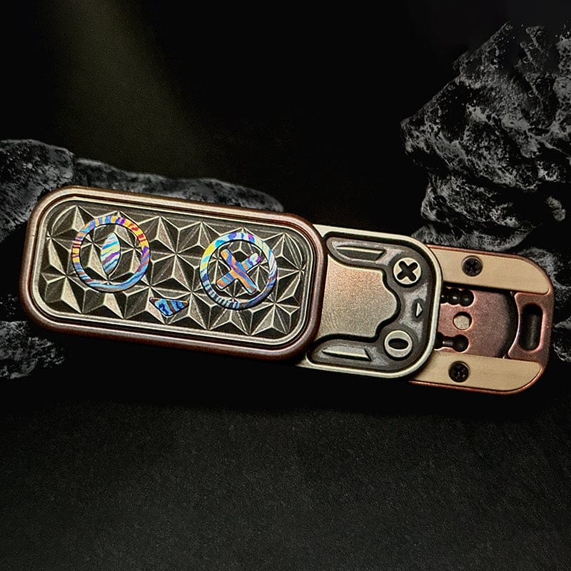 Push Slider EDC – EA EDC Schrödinger's Cat | Titanium Ultem PEI Cupronickel Mokuti Tactile Slider