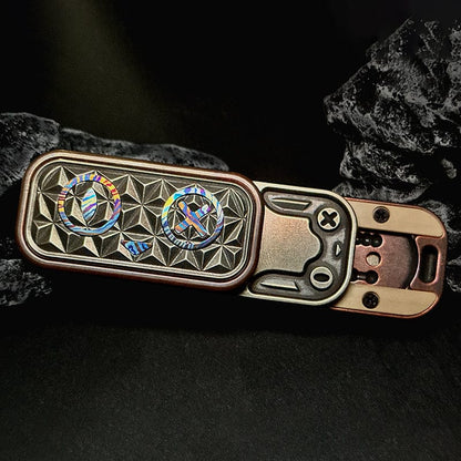 Push Slider EDC – EA EDC Schrödinger's Cat | Titanium Ultem PEI Cupronickel Mokuti Tactile Slider