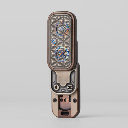 Push Slider EDC – EA EDC Schrödinger's Cat | Titanium Ultem PEI Cupronickel Mokuti Tactile Slider