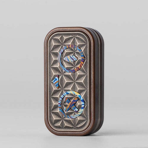 Push Slider EDC – EA EDC Schrödinger's Cat | Titanium Ultem PEI Cupronickel Mokuti Tactile Slider