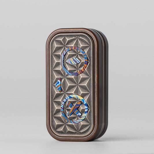 Push Slider EDC – EA EDC Schrödinger's Cat | Titanium Ultem PEI Cupronickel Mokuti Tactile Slider