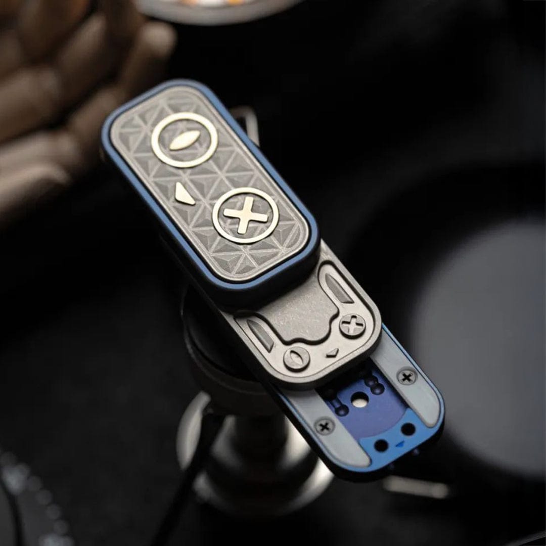 Push Slider EDC – EA EDC Schrödinger's Cat | Titanium Ultem PEI Cupronickel Mokuti Tactile Slider