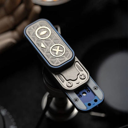 Push Slider EDC – EA EDC Schrödinger's Cat | Titanium Ultem PEI Cupronickel Mokuti Tactile Slider