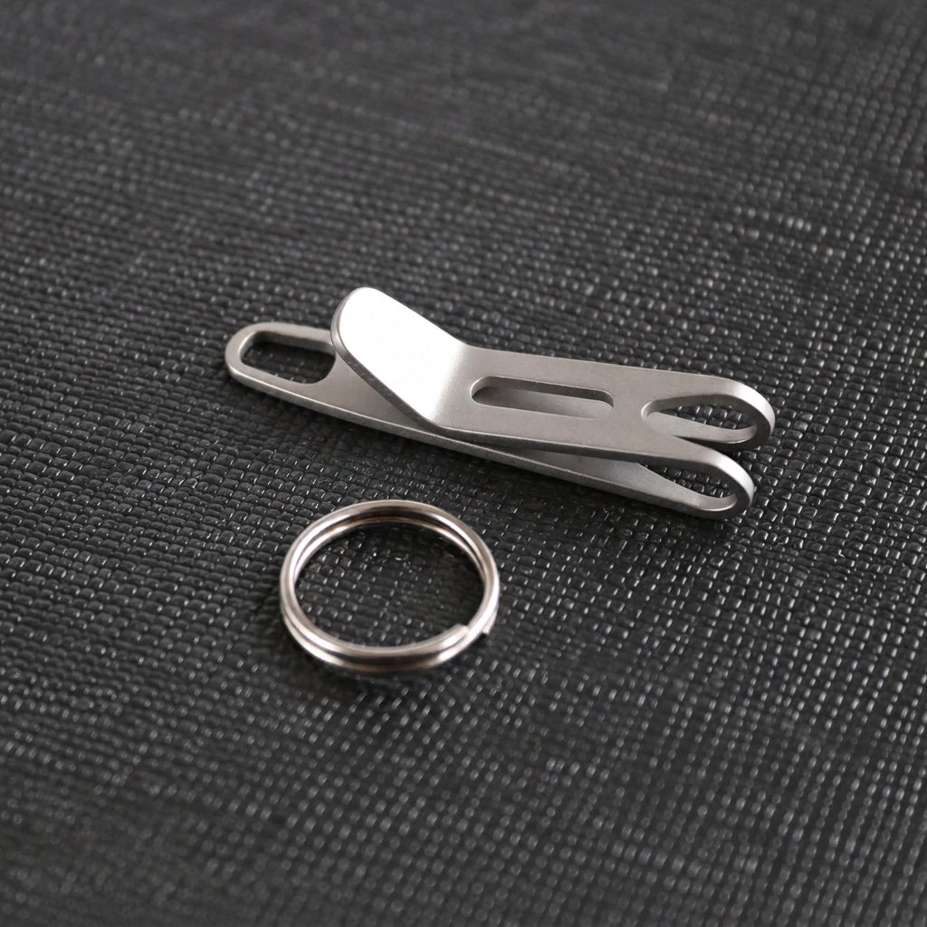 Slotted Titanium Pocket Suspension Clip 21EDC - product view 1