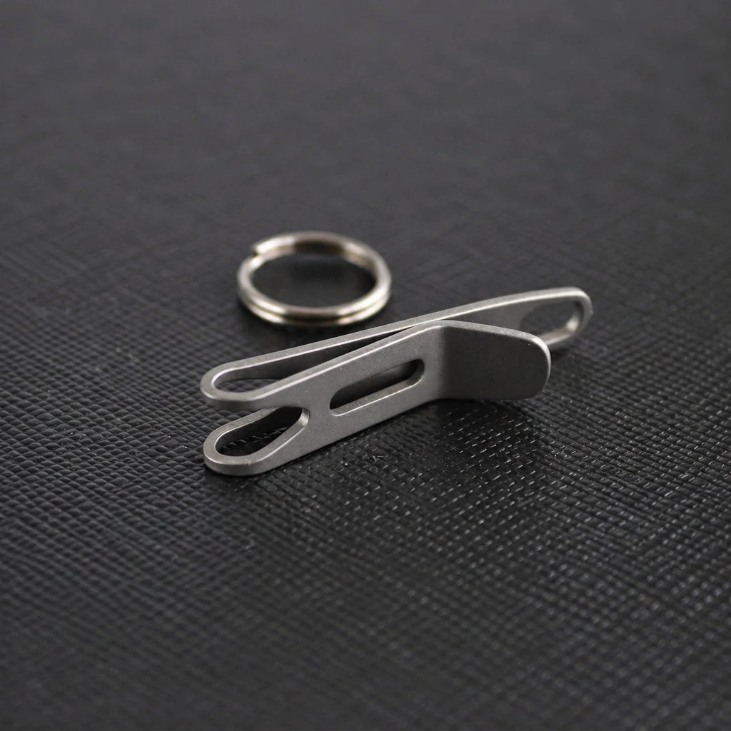 Slotted Titanium Pocket Suspension Clip 21EDC - product view 2