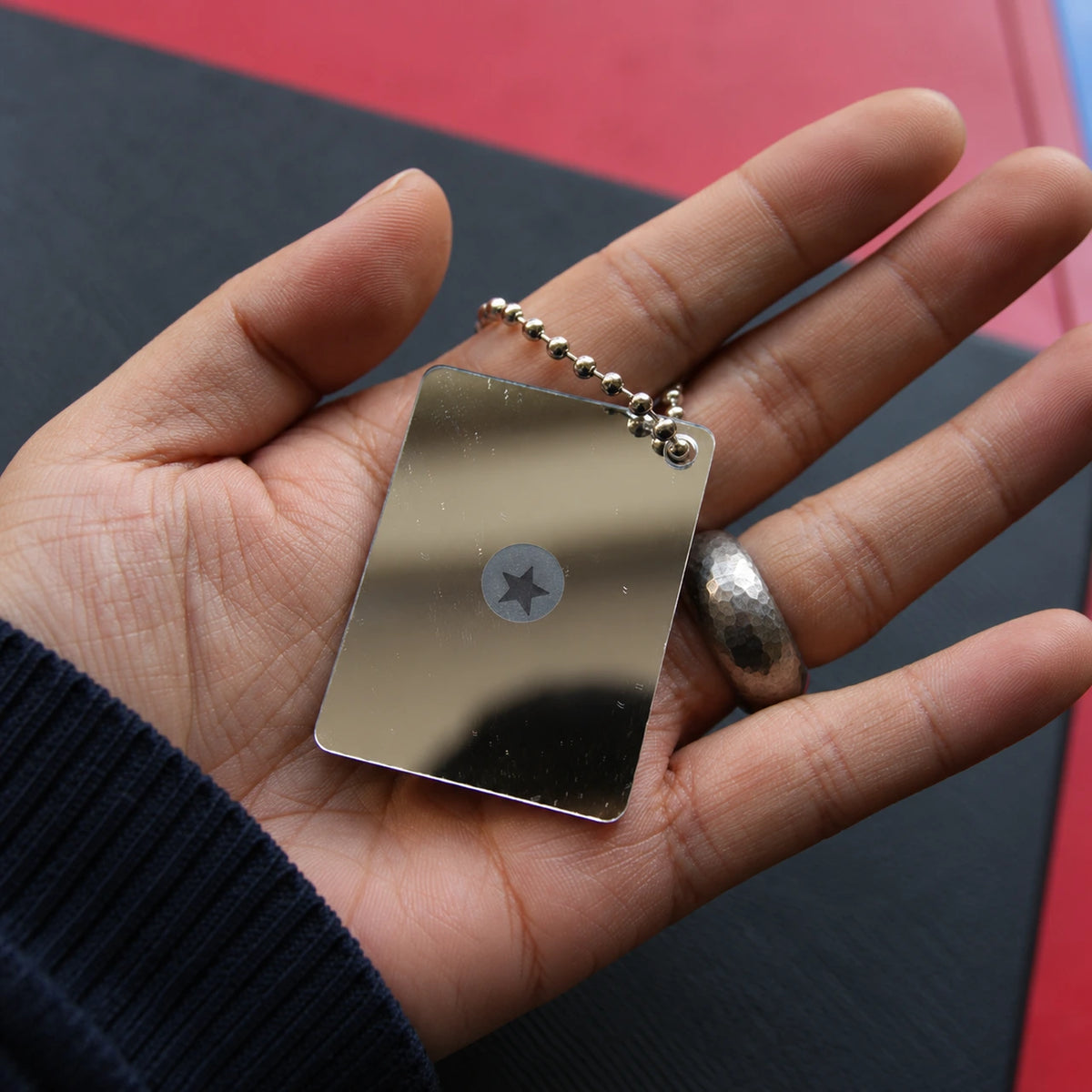 Compact Signal Mirror Keychain 21EDC - product view 5