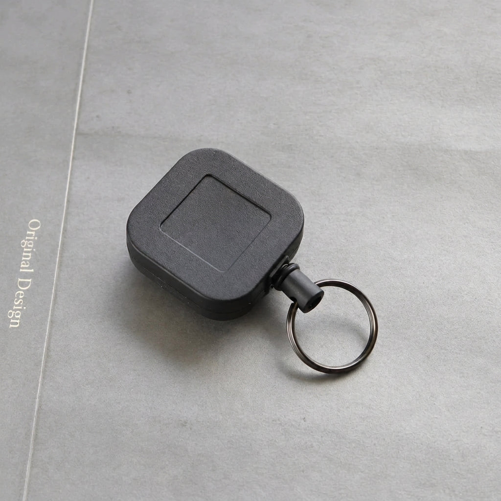 Square Retractable Key Reel Belt Clip 21EDC - Square