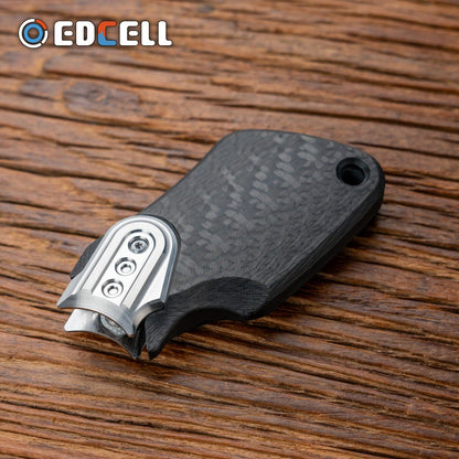 Tactile Slider – EDCell Breaker | Zirconium Titanium Carbon Fiber EDC Push Slider