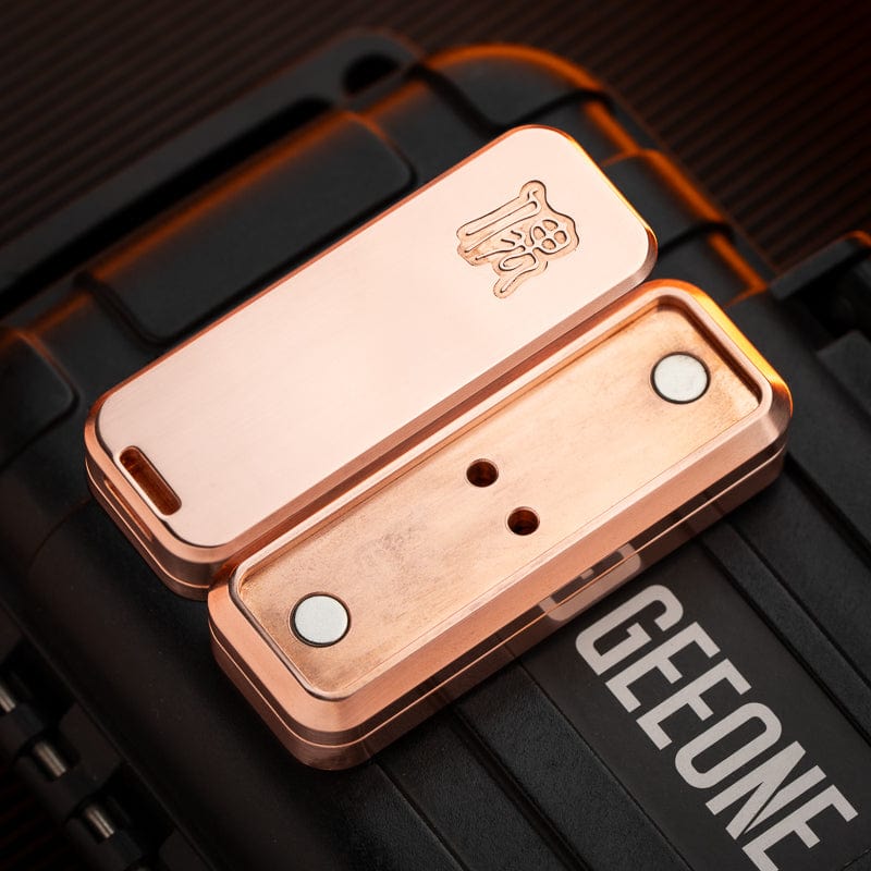 Fidget Slider – EVEN EDC Yellow Croaker | Stainless Steel Brass Zirconium Ultem PEI Copper Push Slider