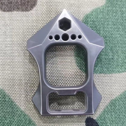 FatMan Single Finger Brass Knuckle Bottle Opener EDC Pocket Tool in M390 Steel