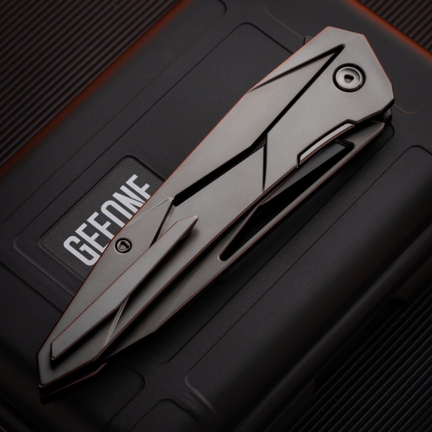 Folding Knife – Fengli Prism | Titanium Damascus Zircuti M390 DLC EDC Pocket Knife