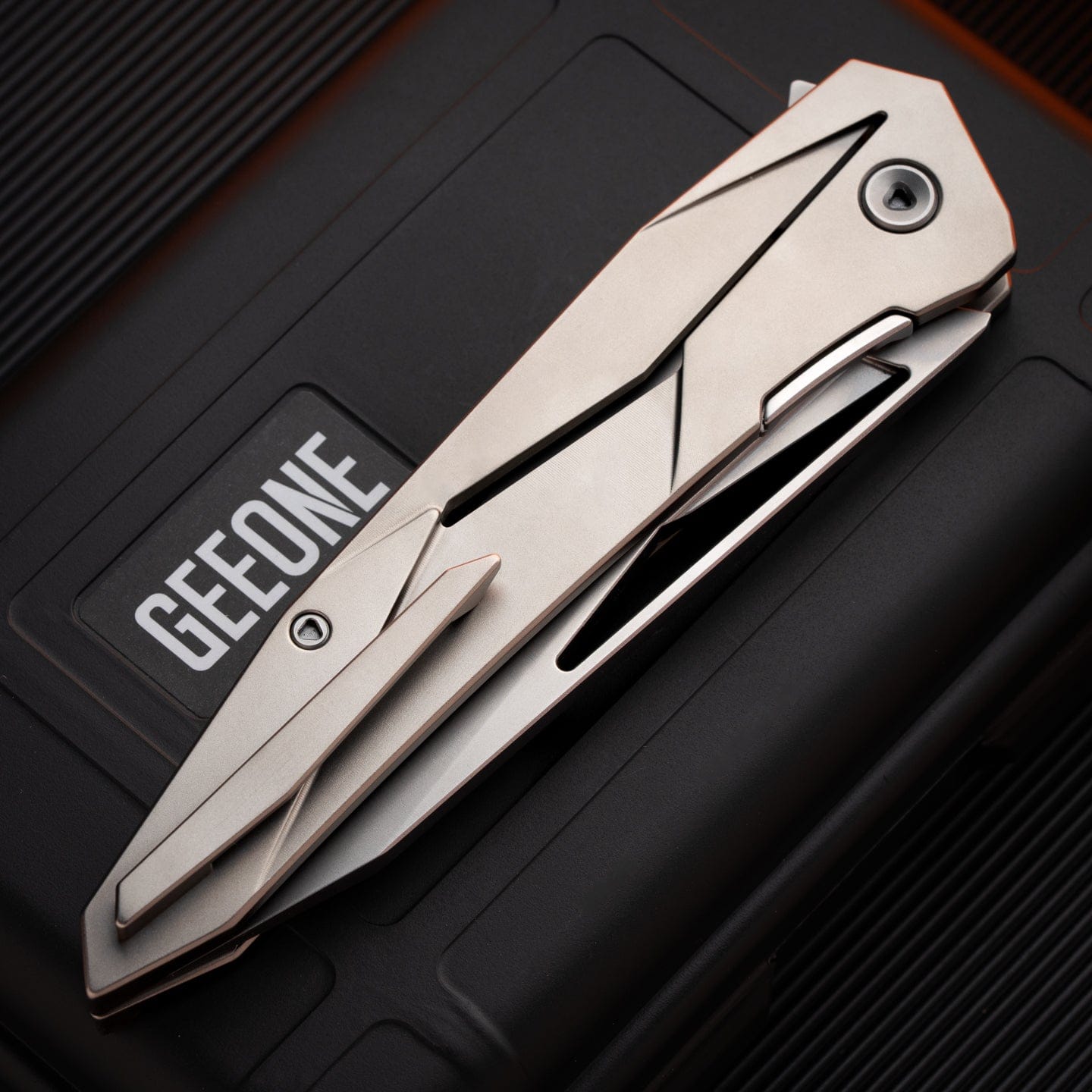 Folding Knife – Fengli Prism | Titanium Damascus Zircuti M390 DLC EDC Pocket Knife
