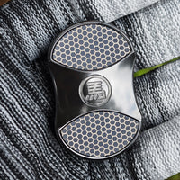 Black Zirconium — Carved Titanium Superconductor Pattern