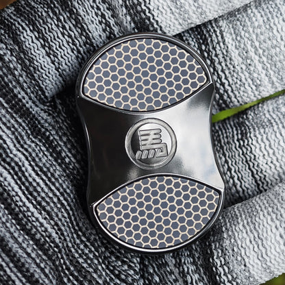 CHIMAGO Wrath black zirconium slider with carved titanium patterned inlay