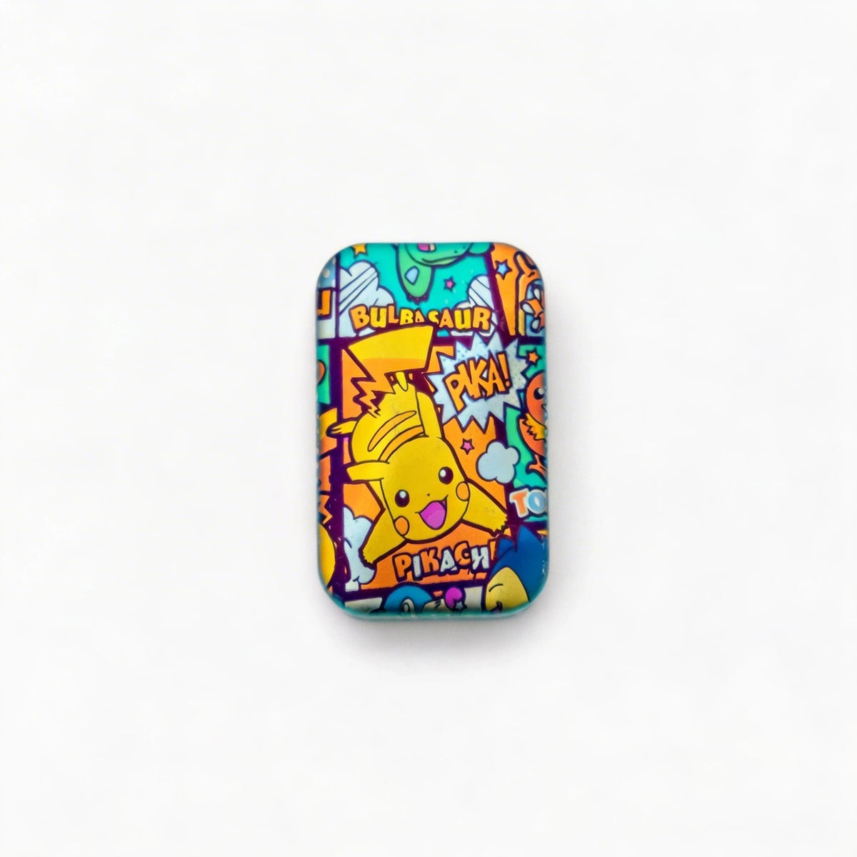 Rotating Titanium Fidget Slider: colorful character artwork on a rectangular face (gallery view 05).