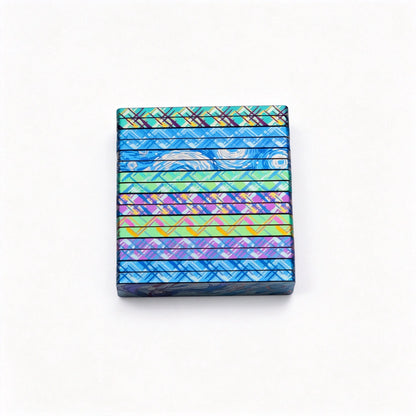 Titanium Chocolate-Style Slider Covers: stacked patterned cover edges (gallery view 03).