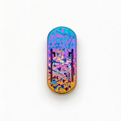 Titanium Press-Action Fidget Slider: splatter artwork slider closed (gallery view 08).