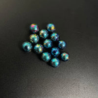 Splatter Peacock Blue / 6 mm