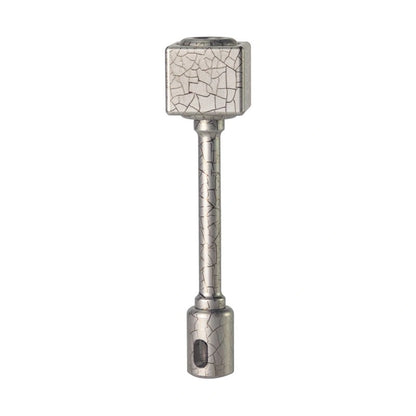 Square Titanium Fidget Spinner: crackle complete spinner and handle configuration (gallery view 14).