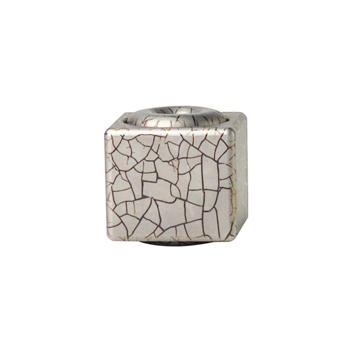 Square Titanium Fidget Spinner: crackle-pattern square spinner shown alone (gallery view 12).