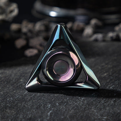 Hand Spinner – FM Studio Retroloop | Titanium Zirconium Stainless Steel EDC Fidget Spinner