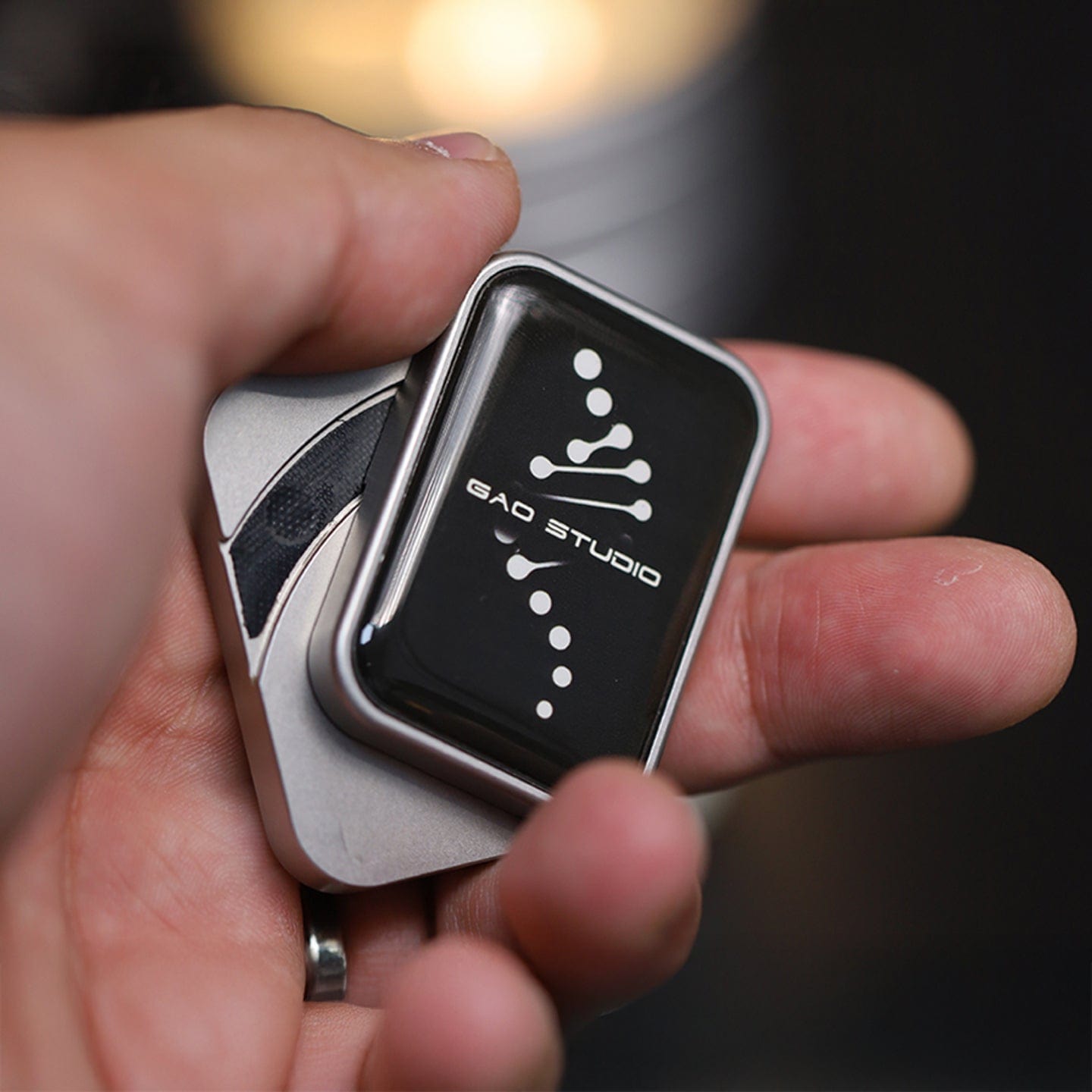 Fidget Coin – Gao Studio Energy Card | Stainless Steel Haptic EDC Worry Coin