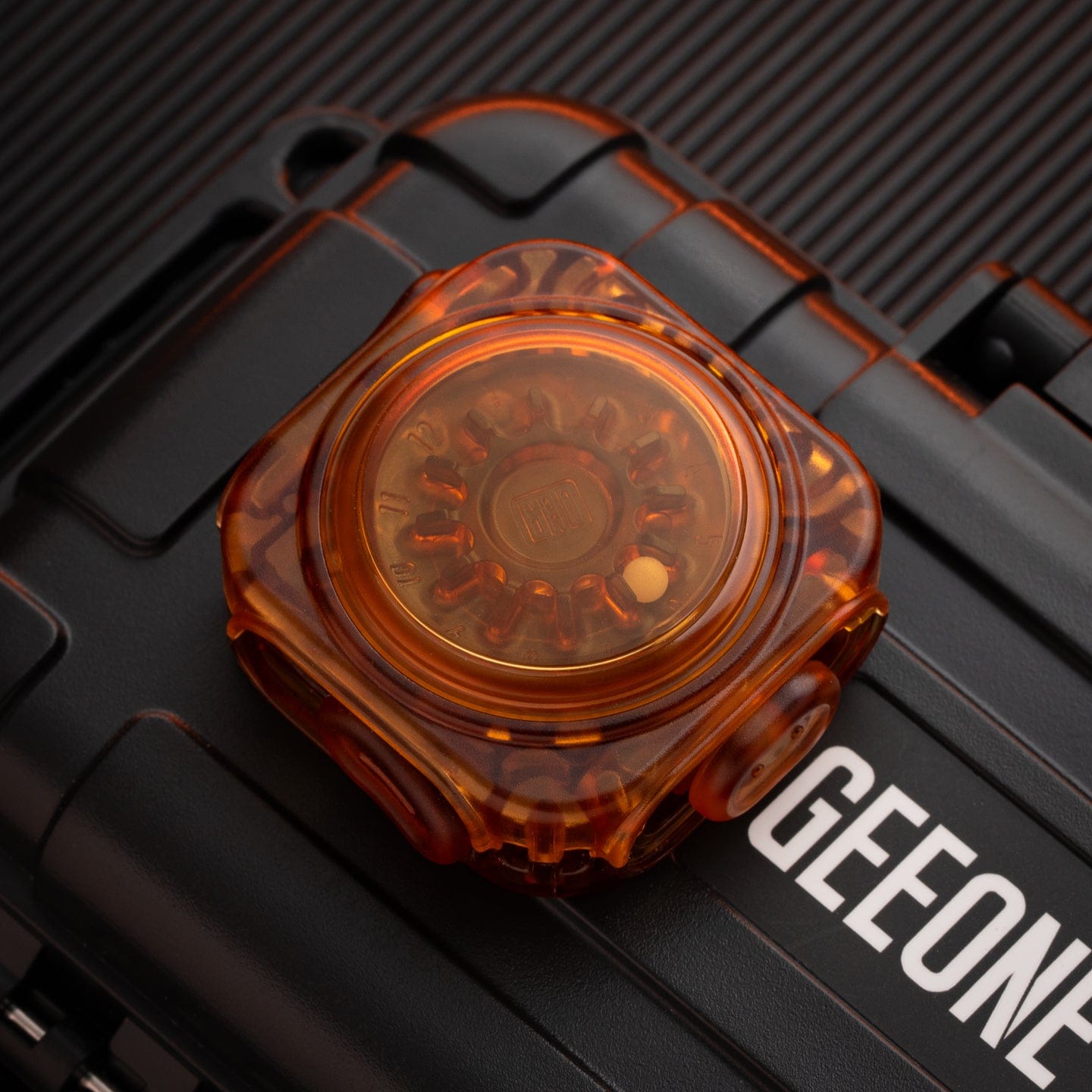 Gyroscope Toy – Gao Studio Fidget Master | PC Amber Titanium PEI EDC Spinner
