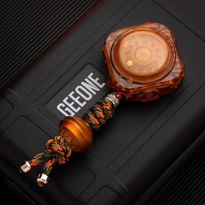 Gyroscope Toy – Gao Studio Fidget Master | PC Amber Titanium PEI EDC Spinner