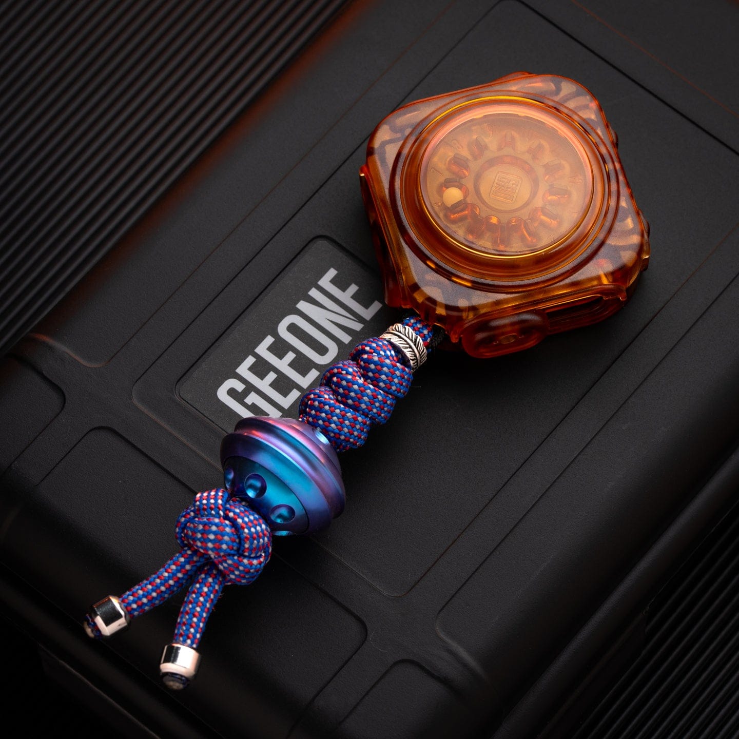 Gyroscope Toy – Gao Studio Fidget Master | PC Amber Titanium PEI EDC Spinner