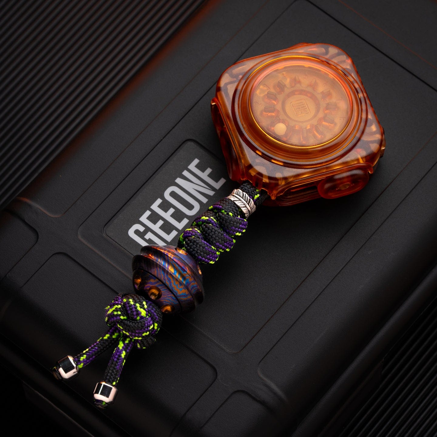 Gyroscope Toy – Gao Studio Fidget Master | PC Amber Titanium PEI EDC Spinner