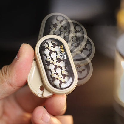 Fidget Slider – GAO Studio Rich Coin MIX | Ceramic PC Titanium EDC Push Slider