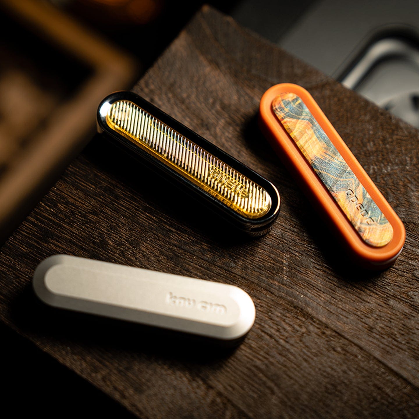 Slider Fidget Toy – GD EDC Seasoning Stick | Stainless Steel Wood PEI Ultem Custom Pattern