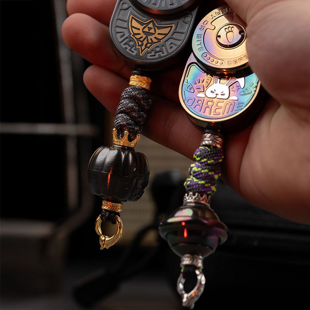 EDC Paracord Braiding Service – GEEOne | Atwood 550 Rope Titanium Tritium Bead Sterling Silver Kit