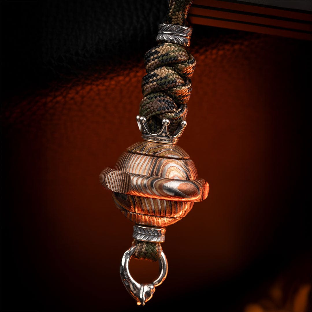 EDC Paracord Braiding Service – GEEOne | Atwood 550 Rope Titanium Tritium Bead Sterling Silver Kit