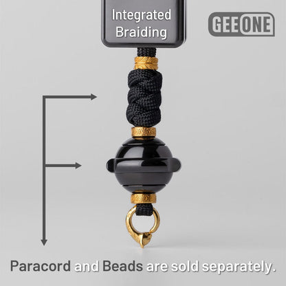 EDC Paracord Braiding Service – GEEOne | Atwood 550 Rope Titanium Tritium Bead Sterling Silver Kit
