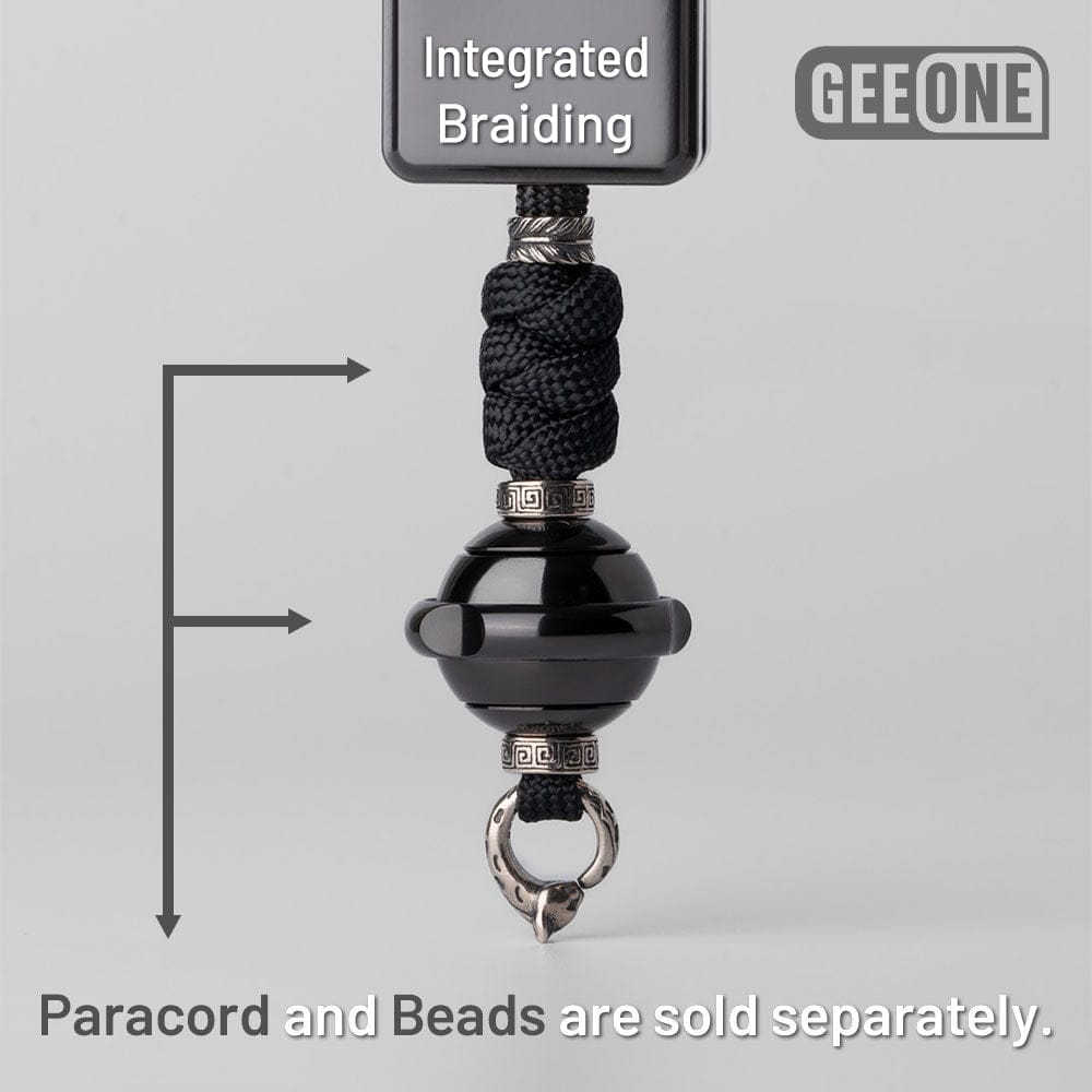 EDC Paracord Braiding Service – GEEOne | Atwood 550 Rope Titanium Tritium Bead Sterling Silver Kit