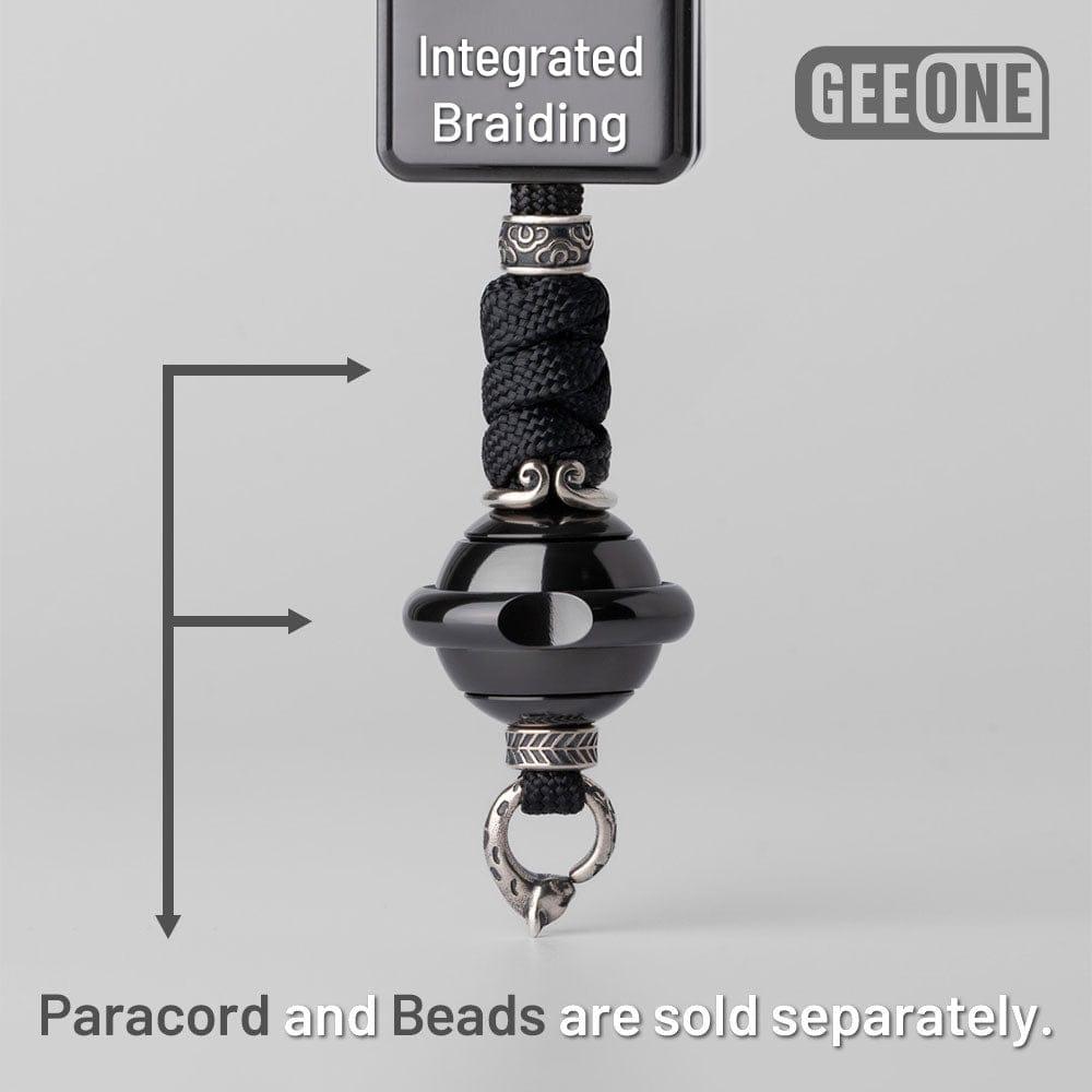 EDC Paracord Braiding Service – GEEOne | Atwood 550 Rope Titanium Tritium Bead Sterling Silver Kit