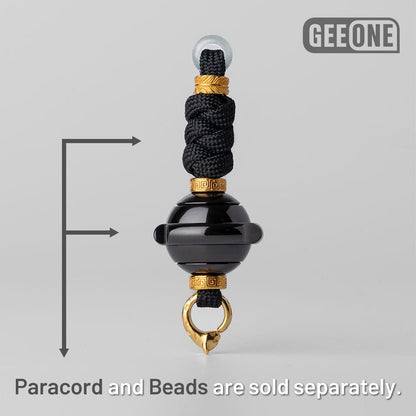 EDC Paracord Braiding Service – GEEOne | Atwood 550 Rope Titanium Tritium Bead Sterling Silver Kit