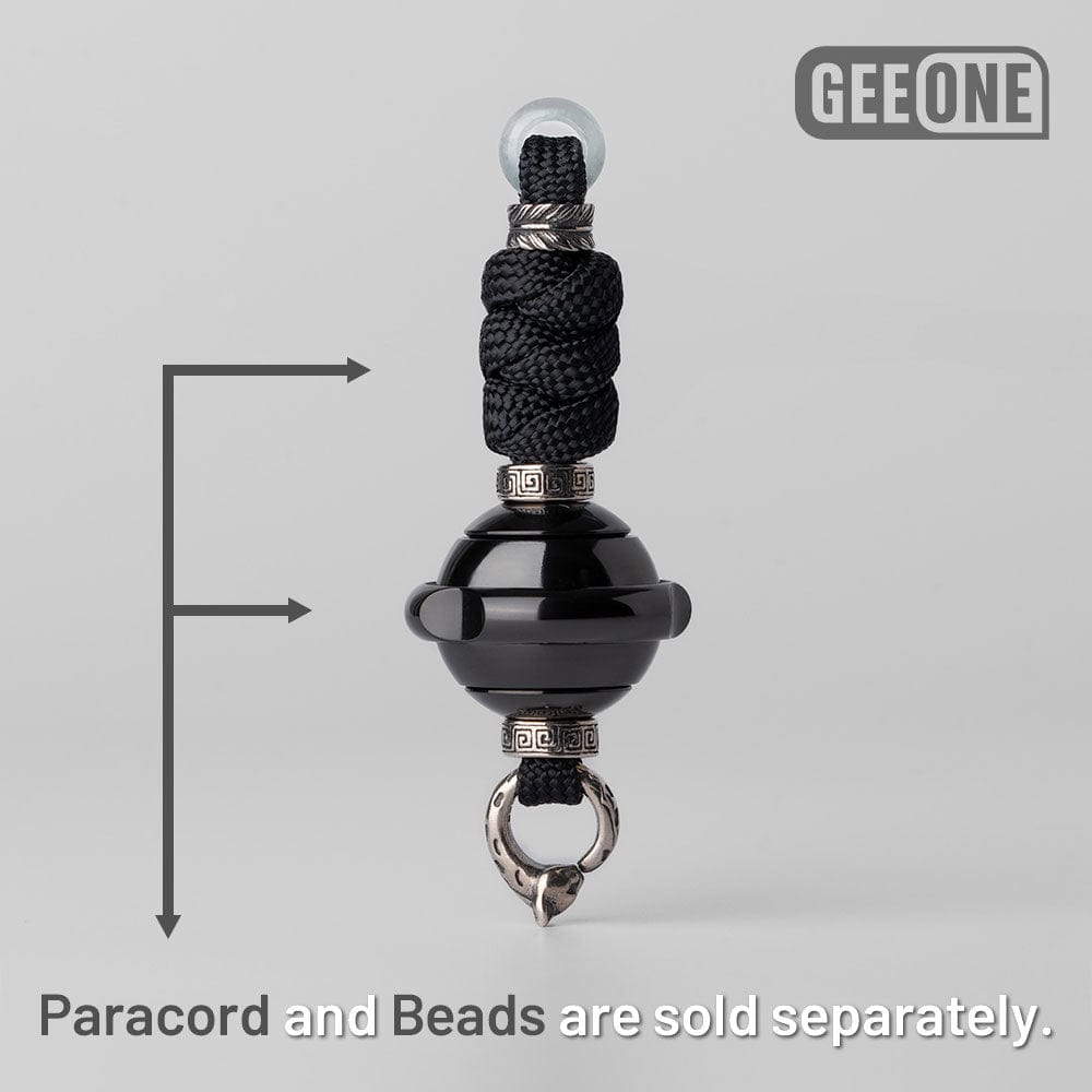 EDC Paracord Braiding Service – GEEOne | Atwood 550 Rope Titanium Tritium Bead Sterling Silver Kit