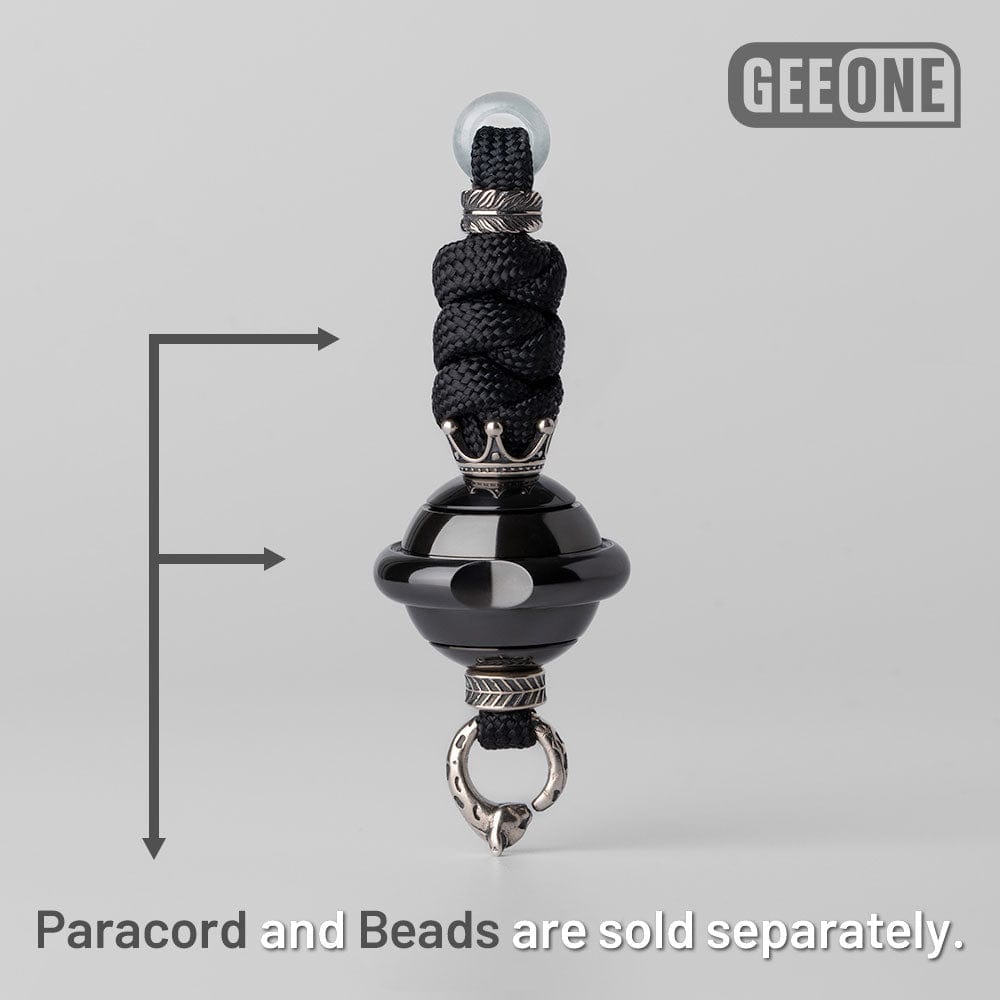 EDC Paracord Braiding Service – GEEOne | Atwood 550 Rope Titanium Tritium Bead Sterling Silver Kit