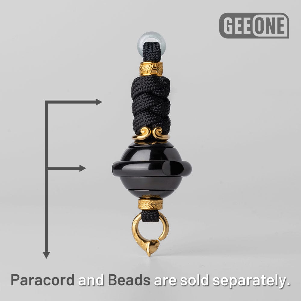 EDC Paracord Braiding Service – GEEOne | Atwood 550 Rope Titanium Tritium Bead Sterling Silver Kit