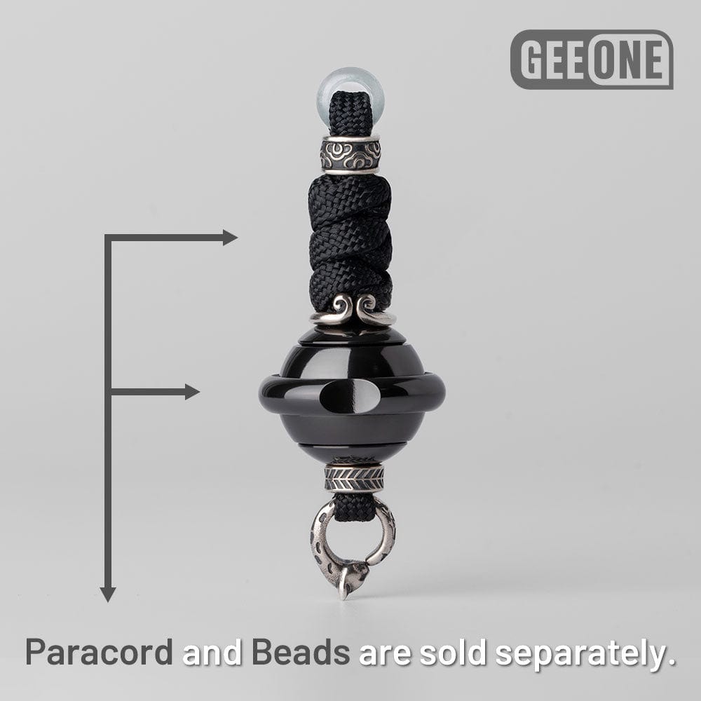 EDC Paracord Braiding Service – GEEOne | Atwood 550 Rope Titanium Tritium Bead Sterling Silver Kit