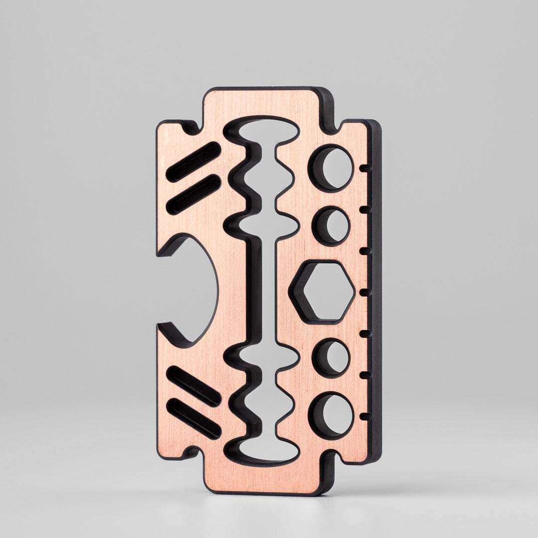 Multi Tool EDC – GEEOne Hannibal Razor 2.0 | Brass Copper Titanium Bottle Opener Wrench Pry Bar