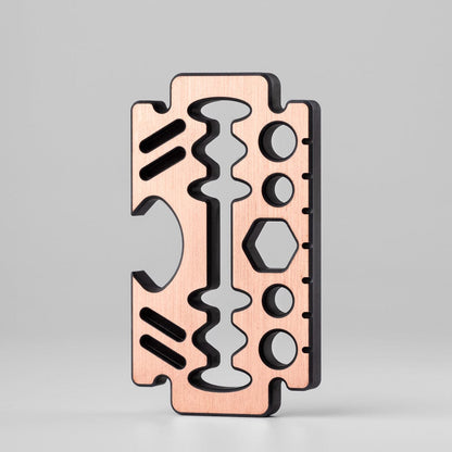 Multi Tool EDC – GEEOne Hannibal Razor 2.0 | Brass Copper Titanium Bottle Opener Wrench Pry Bar